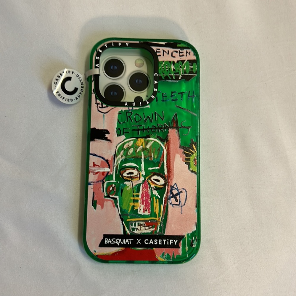 Casetify x Basquiat In Italian Case iPhone 14 Pro unused impact phone case